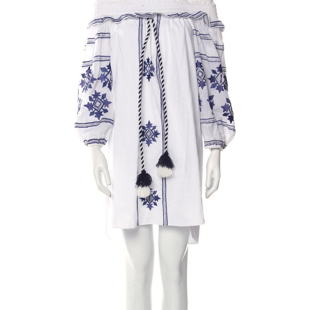 MISA Embroidered Off the Shoulder Shift Size XS